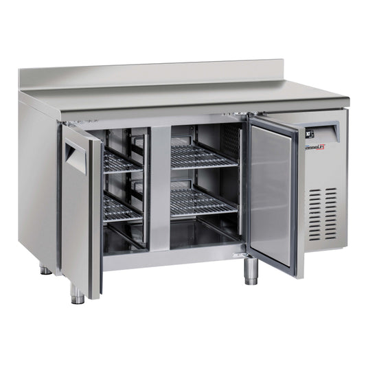 Refrigerated counter with backsplash 2 doors - CTARD2P